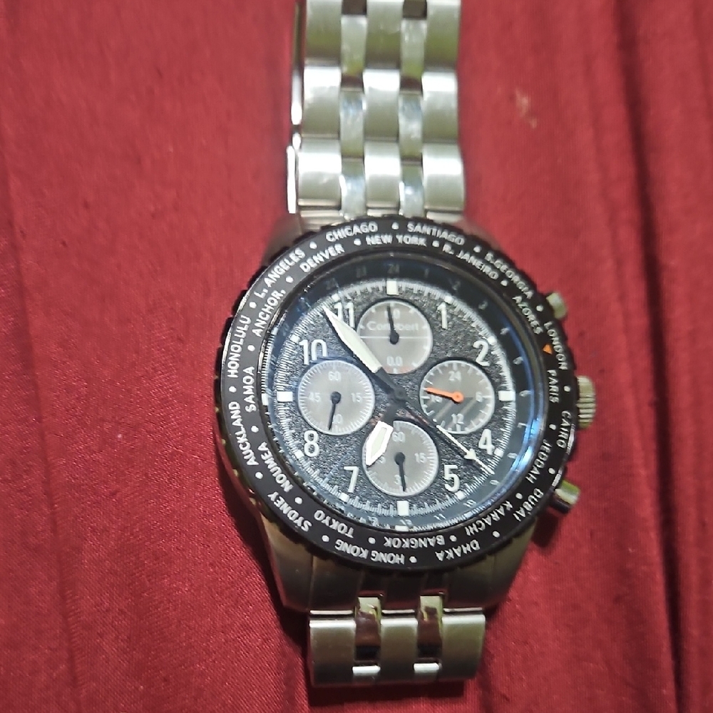 CORTEBERT WORLD CLOCK WATCH